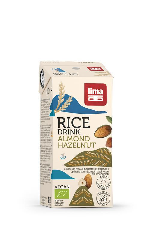 Lima Rice drink hazelnoot-amandel bio 200 Milliliter