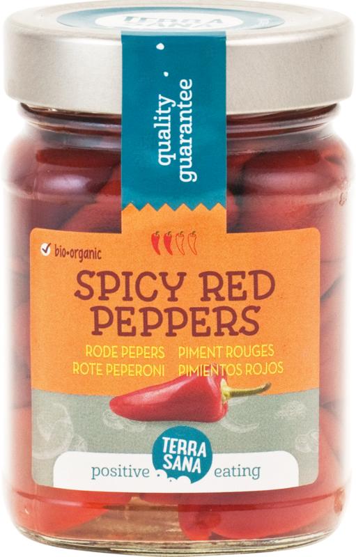 TerraSana Rode pepers spicy bio 200 Gram