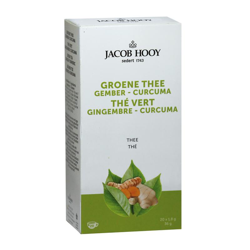 Jacob Hooy Groene thee gember curcuma thee  20.00 Zakjes
