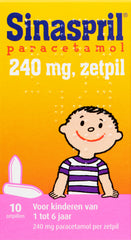 Sinaspril Paracetamol 240mg 10.00 Zetpillen