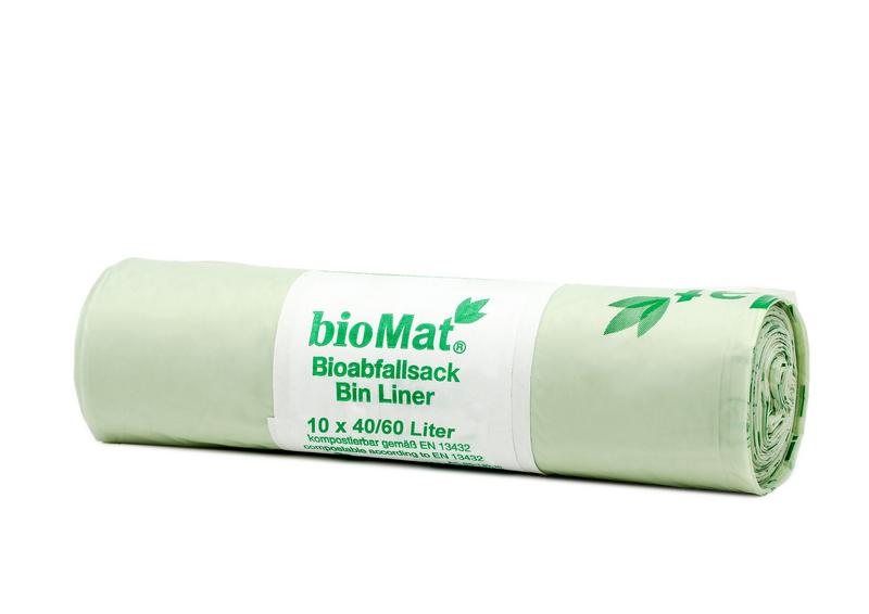 Biomat Wastebag compostable 40/60 liter 10 Stuks