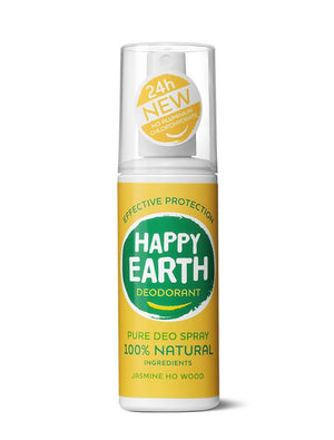 Happy Earth Déodorant spray jasmin bois de ho 100 Millilitres