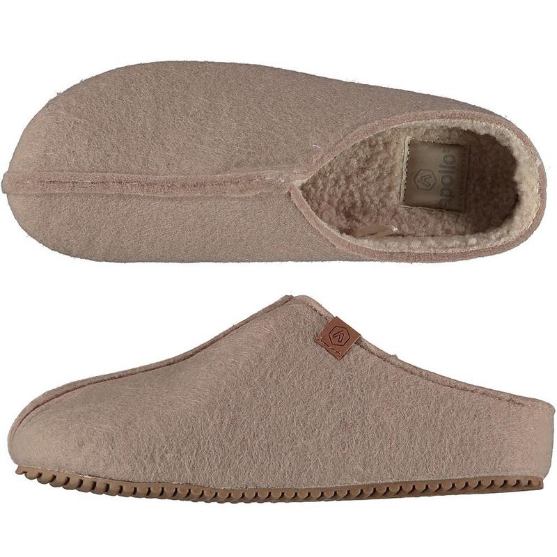 Apollo Zweedse slof beige maat 39/40 dames 1 Paar