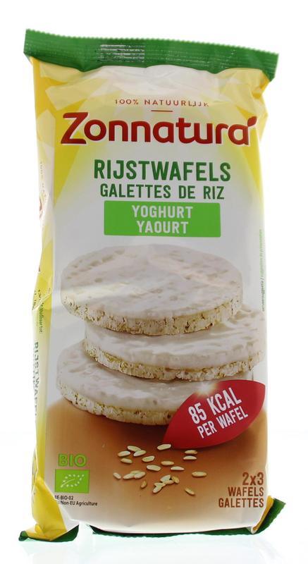 Zonnatura Rijstwafels yoghurt bio 100 Gram