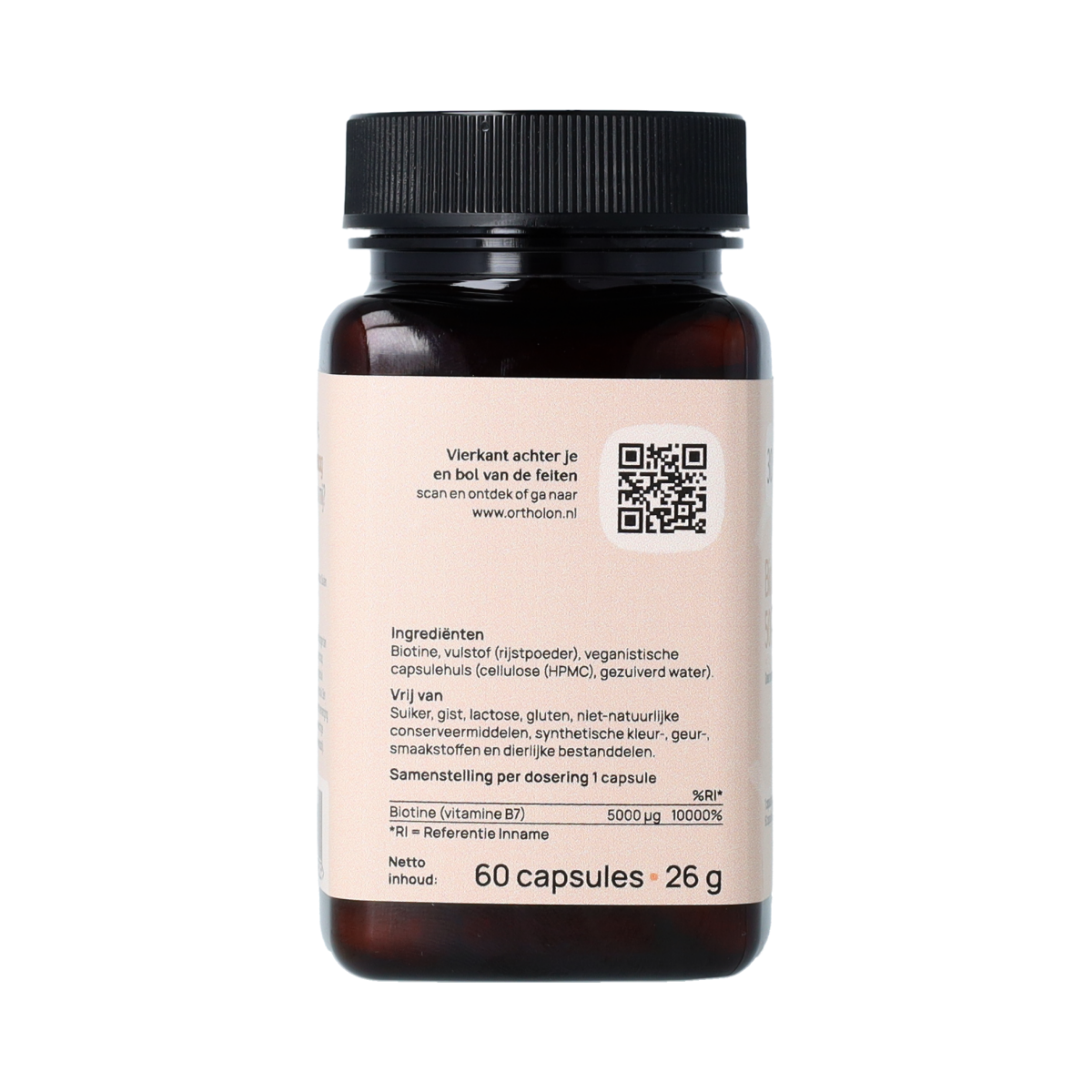 Ortholon Biotine 5000 mcg 60.00 Capsules