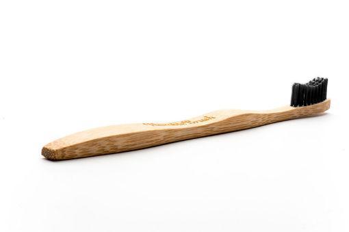 The Humble Co Tandenborstel bamboe adult zwart brush soft 1 Stuks