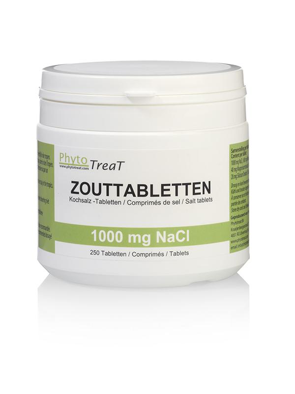 PhytoTreat Zouttabletten 1000mg NACL 250 Tabletten