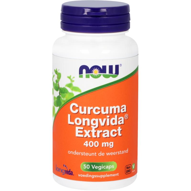 NOW Curcuma longvida extract 50 Vegetarische capsules