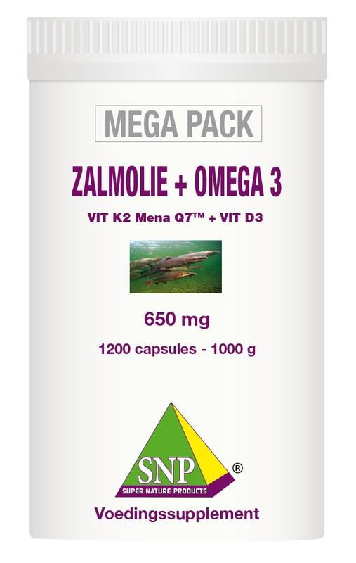 SNP Zalmolie & omega 3 megapack 1200 Capsules