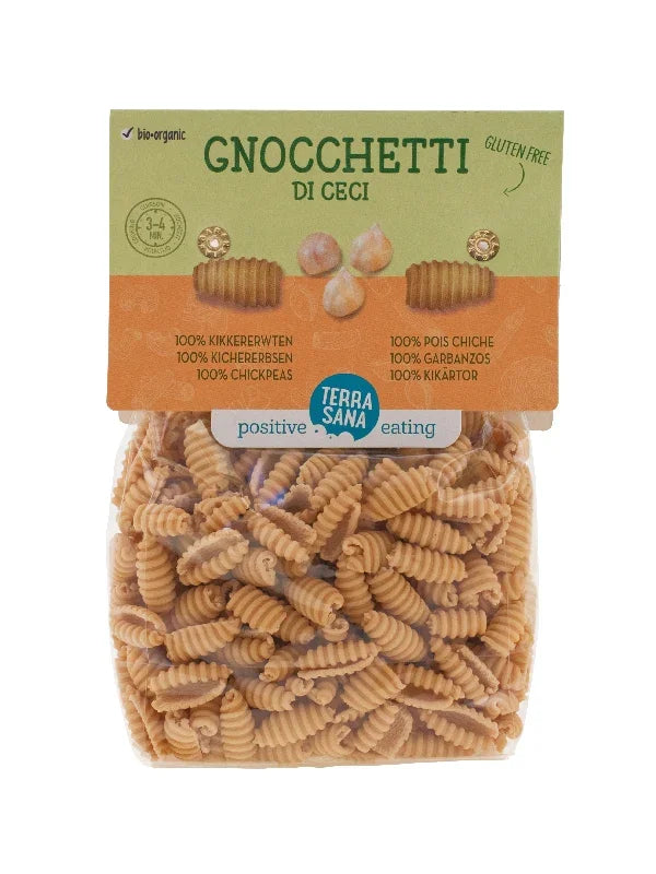 TerraSana Gnocchetti di ceci 100% kikkererwtenmeel bio 250 Gram