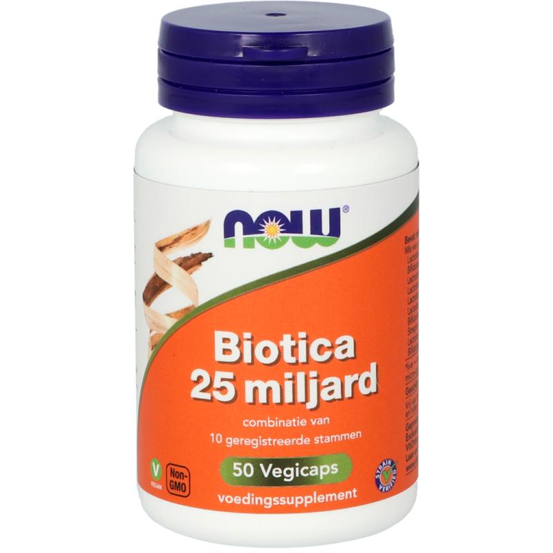 NOW Biotica 25 miljard 50.00 Vegetarische capsules