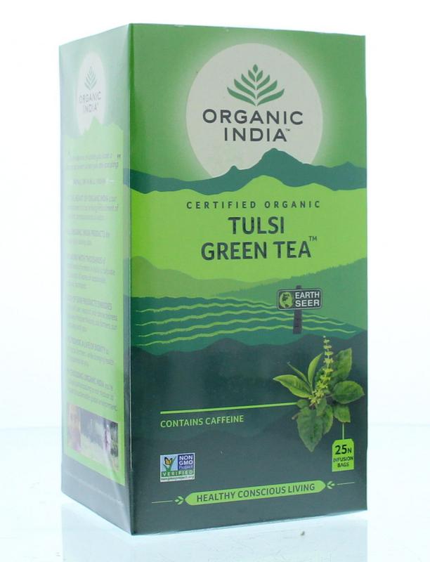 Organic India Tulsi green thee bio 25 Zakjes
