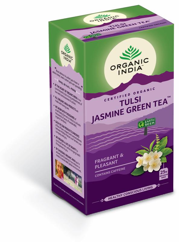 Organic India Tulsi jasmine green thee bio 25 Zakjes