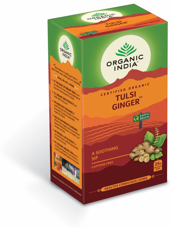 Organic India Tulsi ginger thee bio 25.00 Zakjes