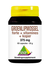 SNP Groenlipmossel forte + vitamines + koper 60.00 Capsules
