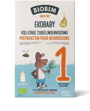 Biobim Ekobaby 1 vollständige Säuglingsnahrung 0+ Monate bio 600,00 Gramm