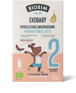 Biobim Ekobaby 2 Folgemilch für Säuglinge 6+ Monate Bio 600 Gramm