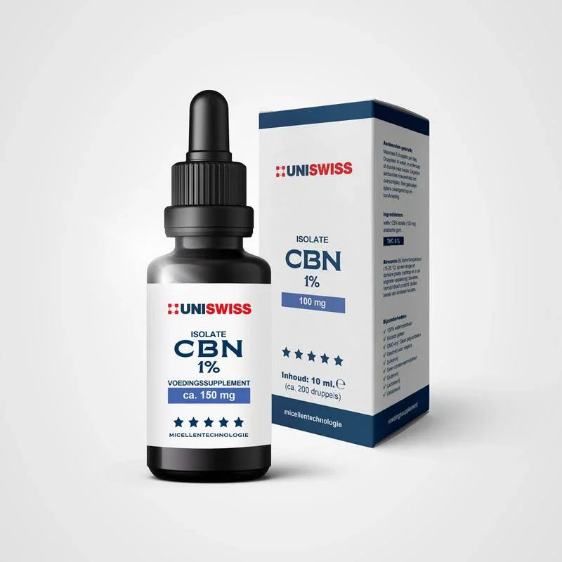 Uniswiss CBN isolate 1% (wateroplosbaar) 10 Milliliter