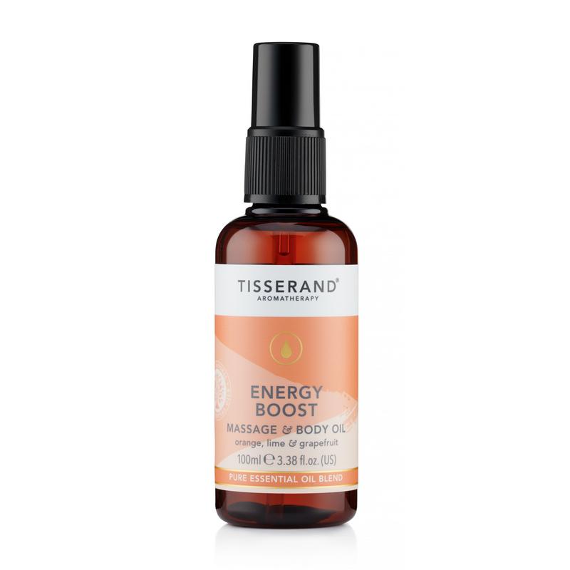 Tisserand Massage & body olie energy boost 100 Milliliter