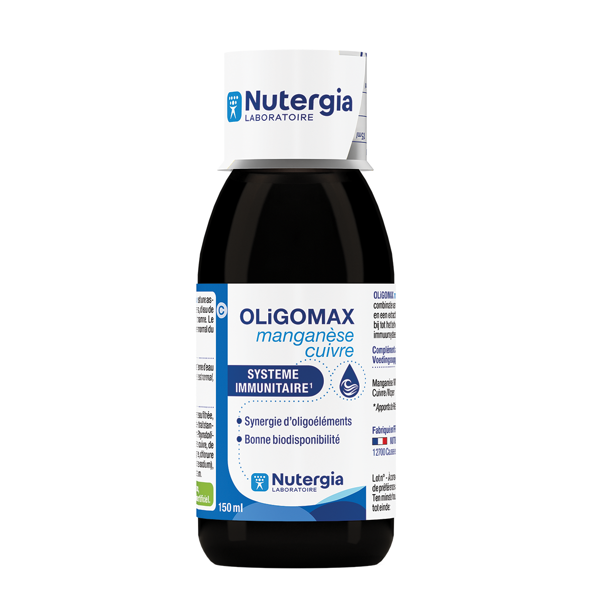 Nutergia Oligomax mangaan koper 150.00 Milliliter