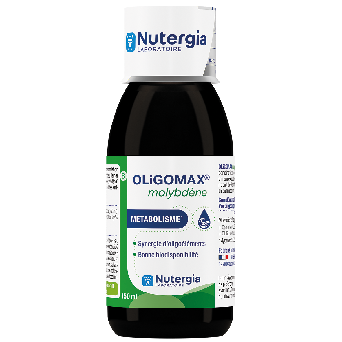 Nutergia Oligomax molybdeen 150.00 Milliliter