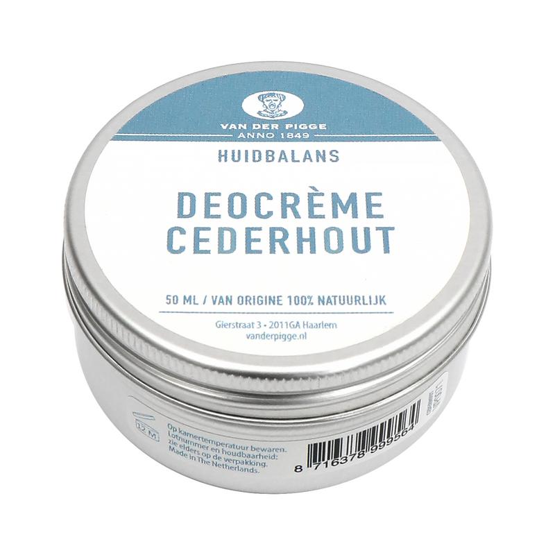 van der Pigge Huidbalans deocreme ceder 50 Milliliter