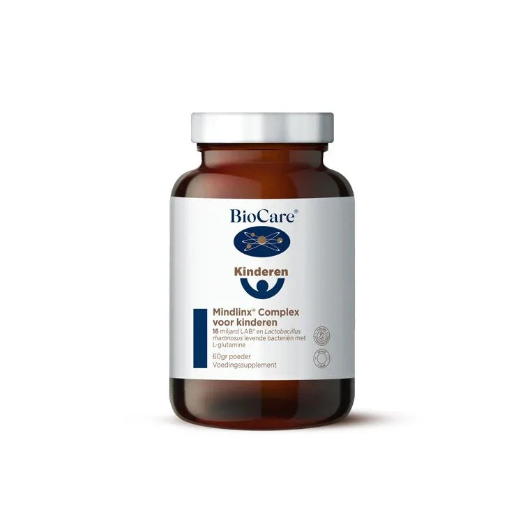 BioCare Mindlinx complex voor kind 16 miljard + L-glutamin 60 Gram