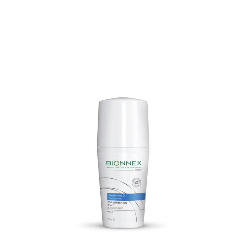Bionnex Perfederm deomineral rollon 2 in 1 for whitening 75 Milliliter