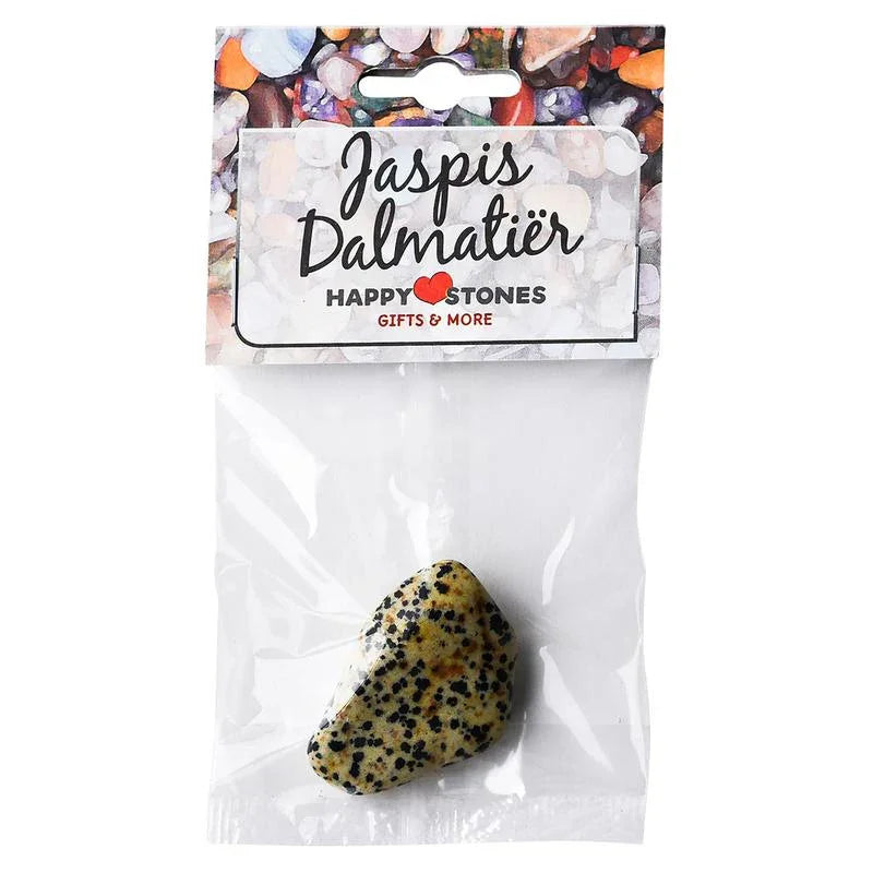 Happy Stones Jaspis dalmatier 1 Stuks