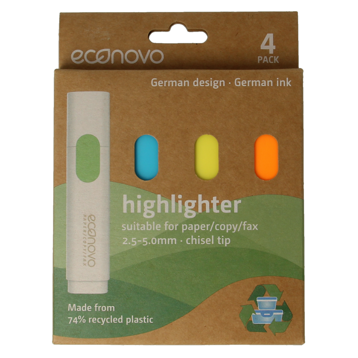 Econovo Markeerstiften gerecycled 4.00 Stuks