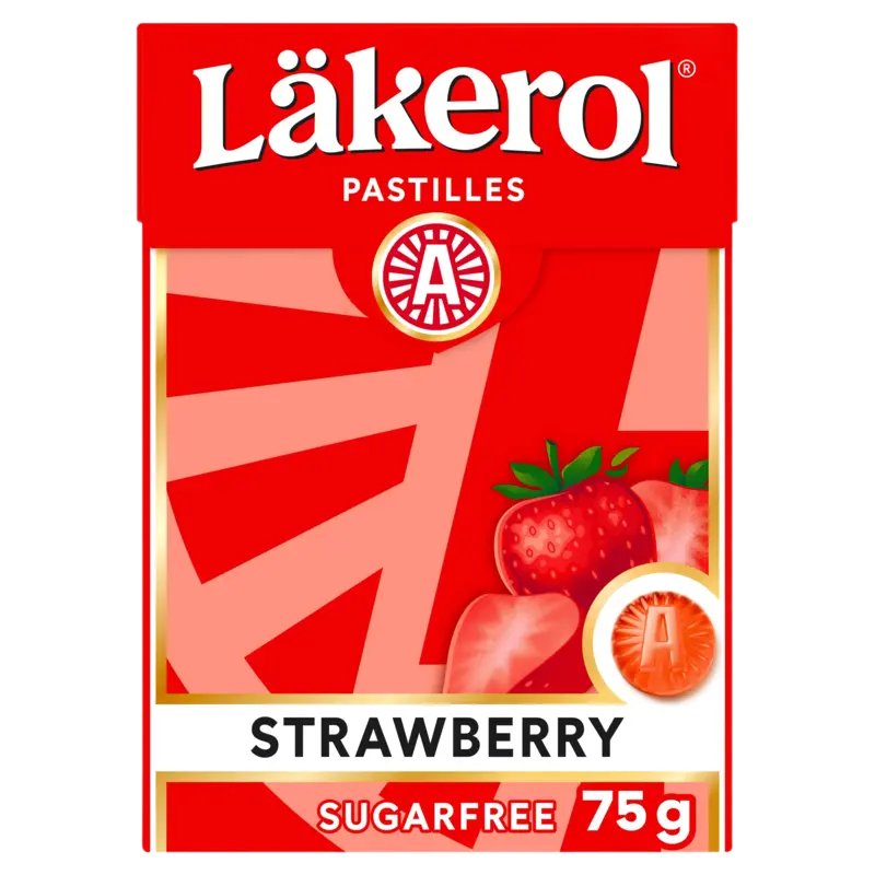 Lakerol Läk CI Strawberry 1p 24x25g 25.00 Gram