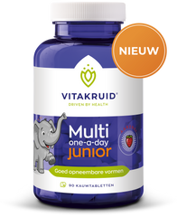 Vitakruid Multi One-a-Day Junior met aardbei smaak 90.00 Tabletten