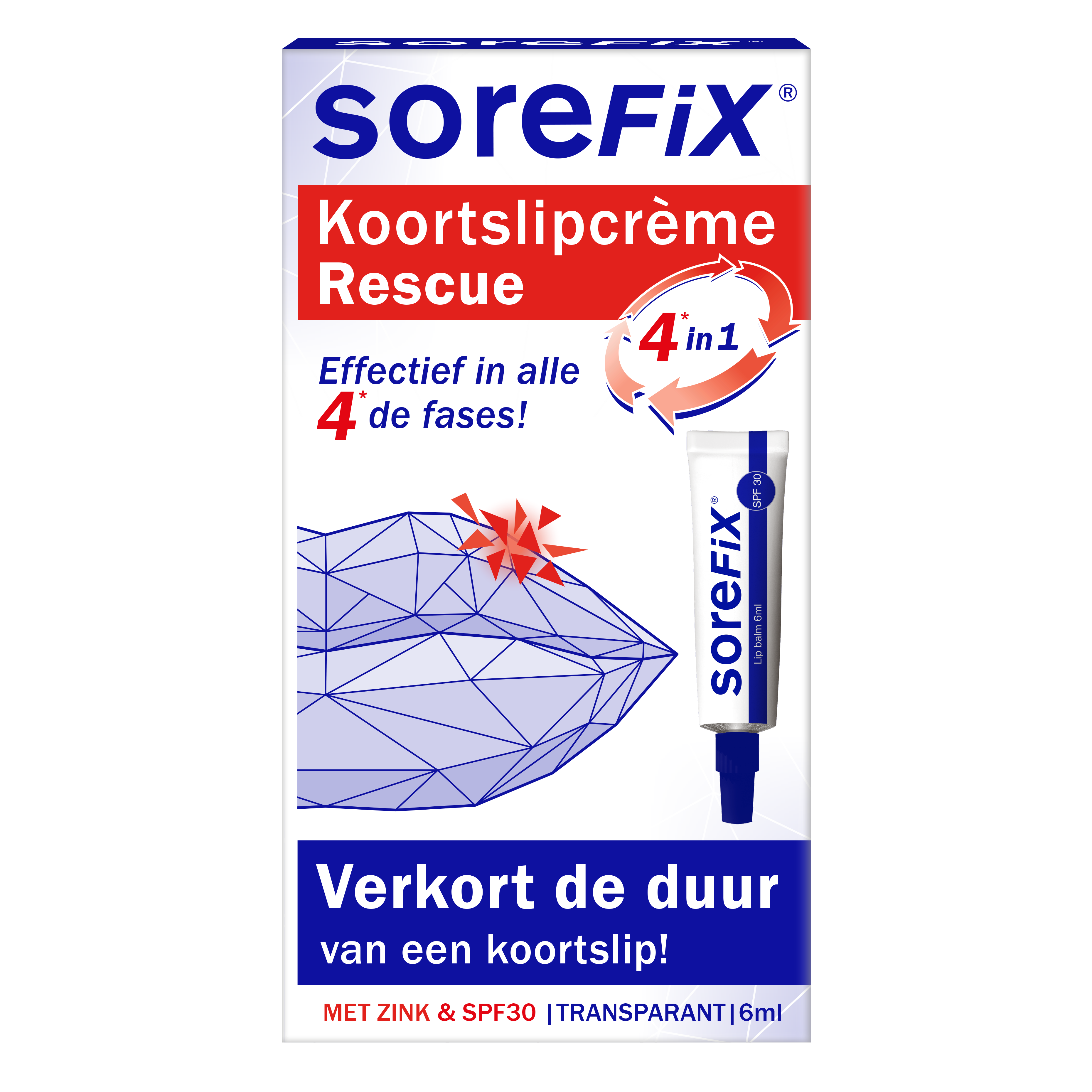SoreFix Rescue koortslipcreme 6.00 Milliliter