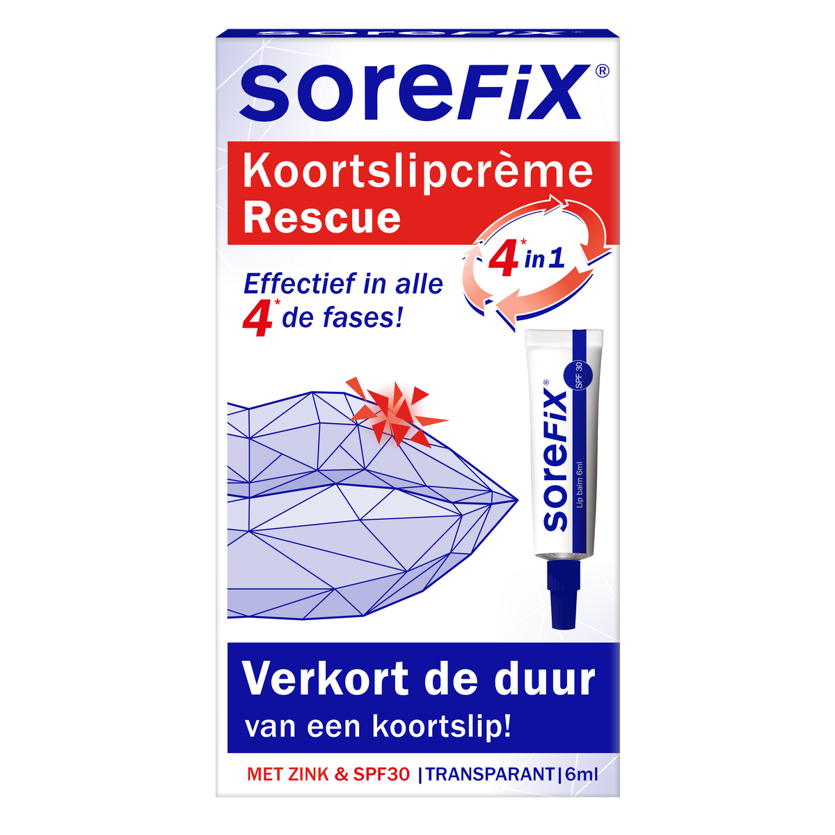 SoreFix Rescue koortslipcreme 6.00 Milliliter
